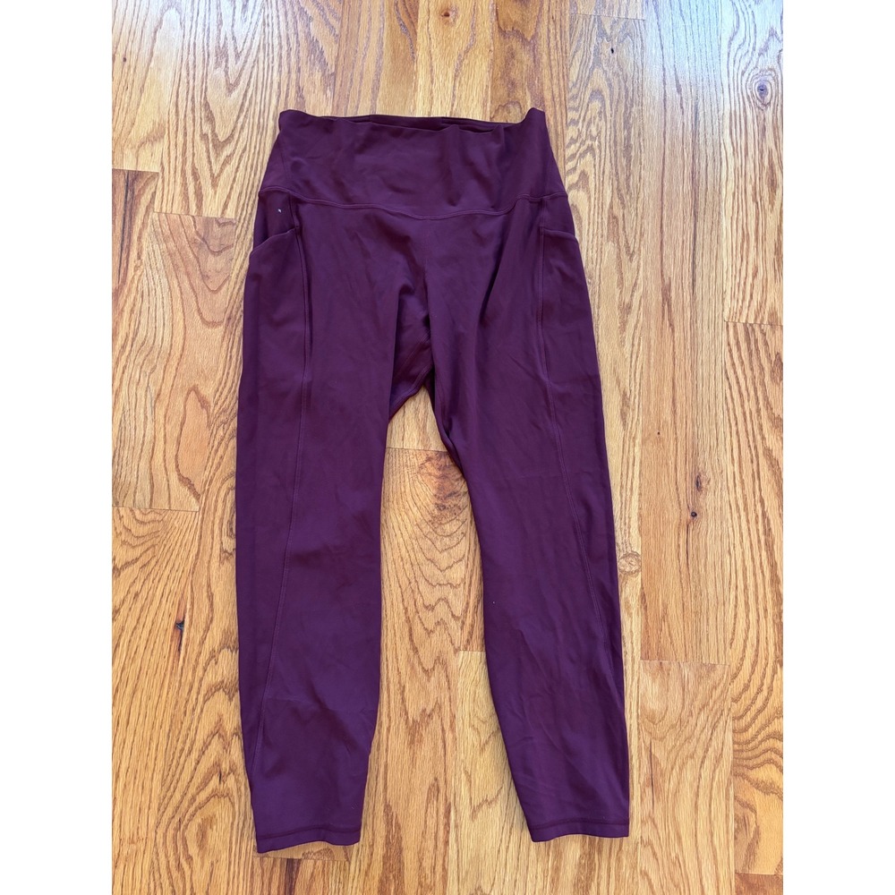 Lululemon Align High-Rise‎ Pocket Tight Leggings 24" Cassis Burgundy LW5DCES 12